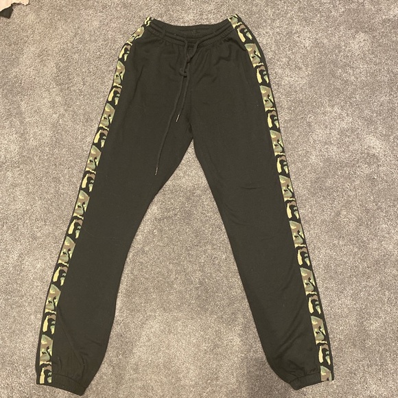 NUDE Pants - NUDE Black & Camo Joggers